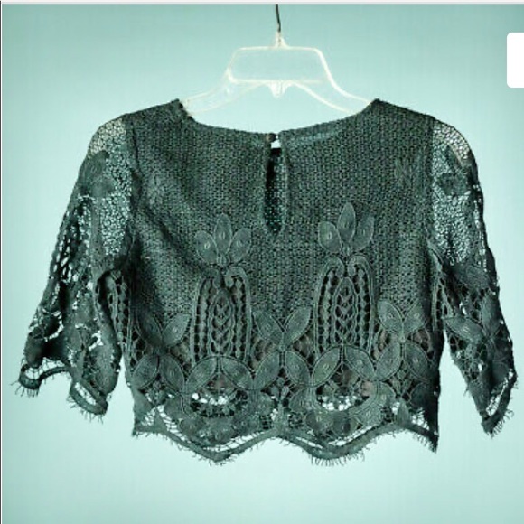 NWOT! Miguelina BLACK Crochet Lou Top, Size M - Picture 7 of 9